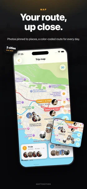 A living map of the trip