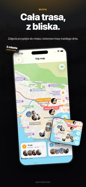 Żywa mapa wyjazdu
