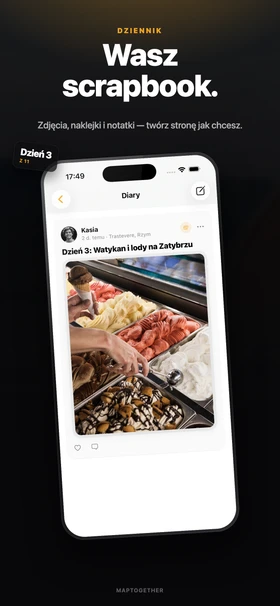 Dziennik i scrapbook w wolnej formie